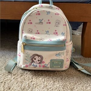 Loungefly Disney Mini Backpack - Cream and Blue